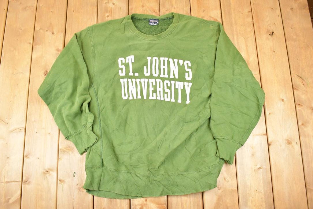 Vintage 1990s Jansport St John's University Crewneck Sweater Men's XL