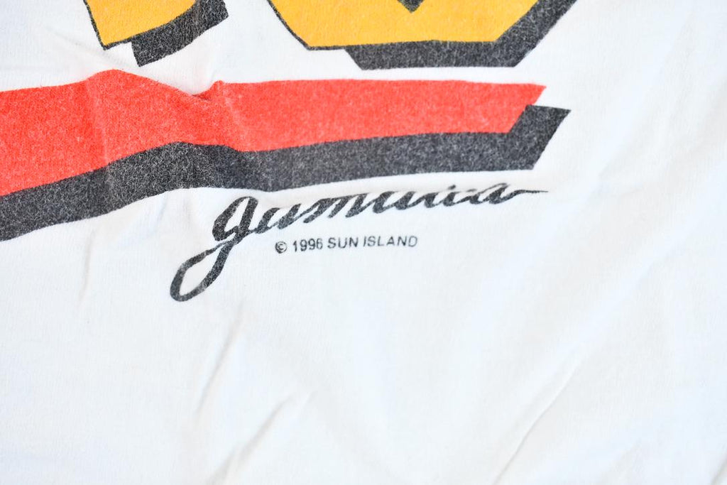 Vintage 1996 Sun Island No Problem Souvenir Graphic Jamaica Vacation T-Shirt