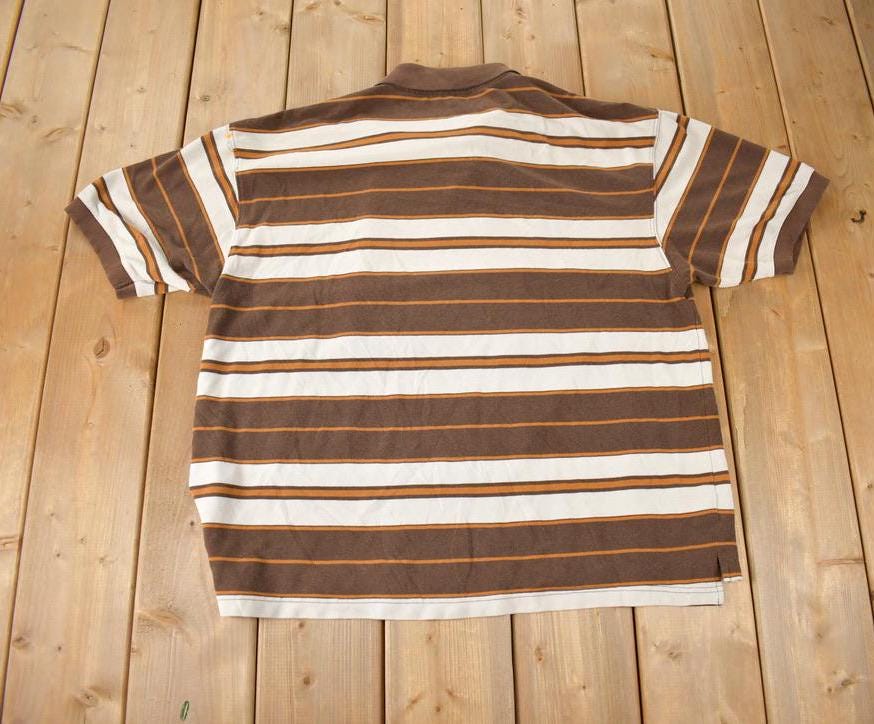 Vintage 2000s Paco Jeans Button Up Striped Short Sleeve Shirt