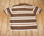 Vintage 2000s Paco Jeans Button Up Striped Short Sleeve Shirt
