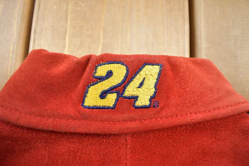Vintage 1990s Chase Authentics Suede Dupont Nascar Racing Jacket