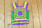 Vintage 1970s Helen Sut Chunky Knit Summer Tank Top