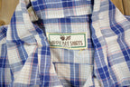 Vintage 1990s Blue Plaid Button Up Flannel Shirt