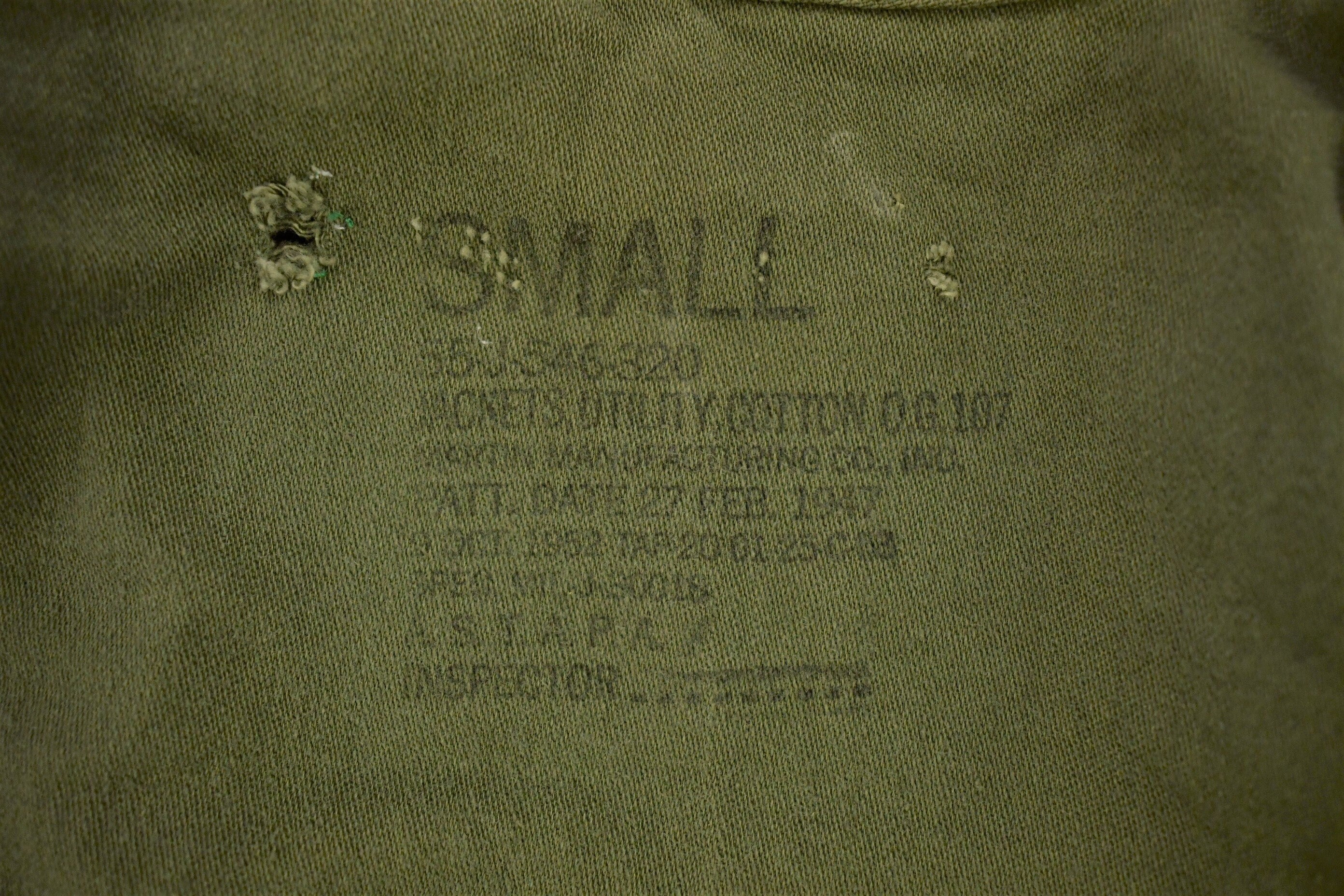 Vintage 1952 Military Button Up Shirt