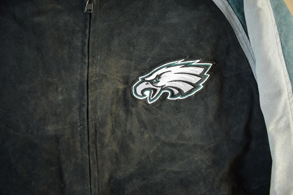 Vintage 2000s Philadelphia Eagles NFL Leather Jacket Men's XL