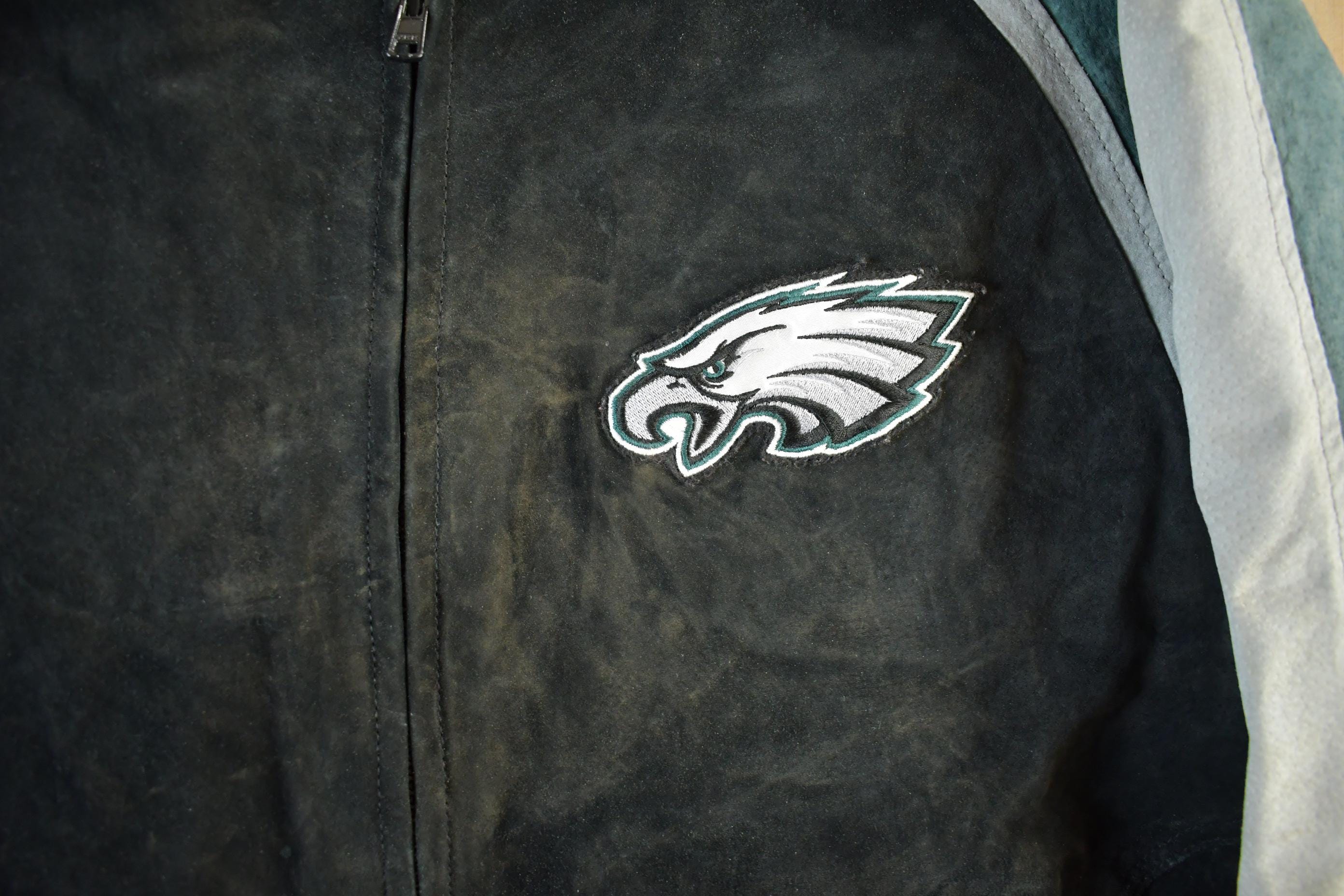 Vintage 2000s Philadelphia Eagles NFL Leather Jacket Men's XL