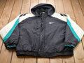 Vintage 1990s Reebok Embroidered Puffer Jacket