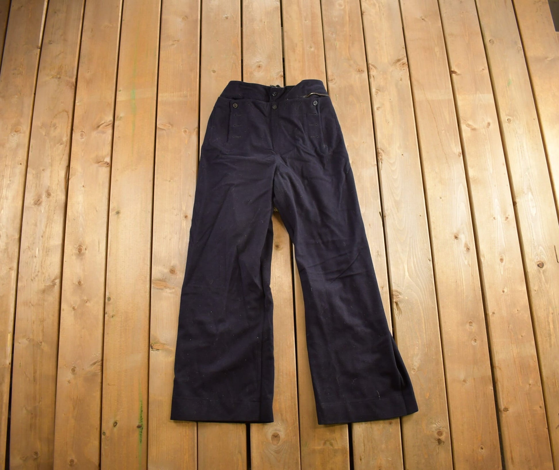 Vintage 1940's Naval Clothing Factory WWII Pants Size 28x28