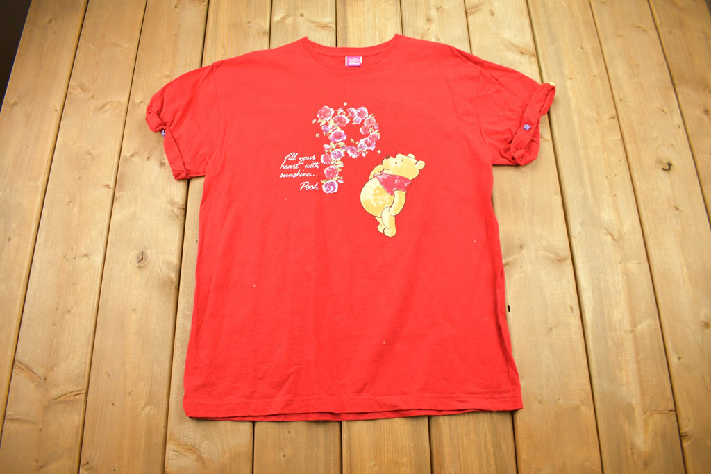 Vintage 1990s Disney Winnie The Pooh Cartoon Graphic T Shirt
