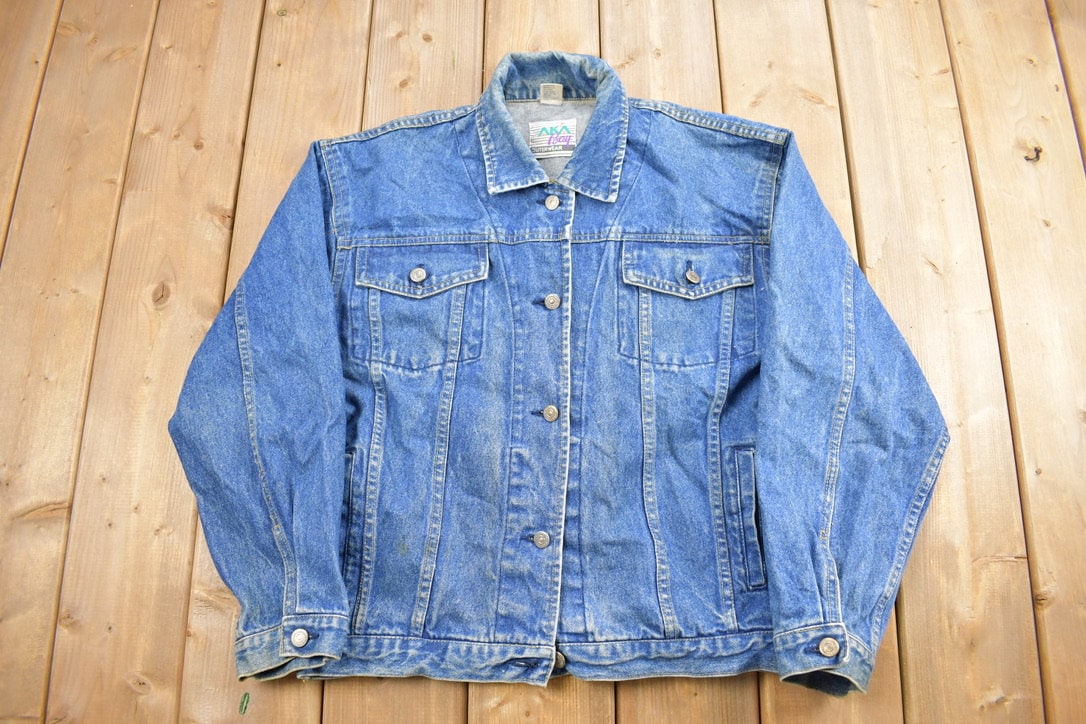 Vintage 1990s AKA Bay Denim Jean Jacket