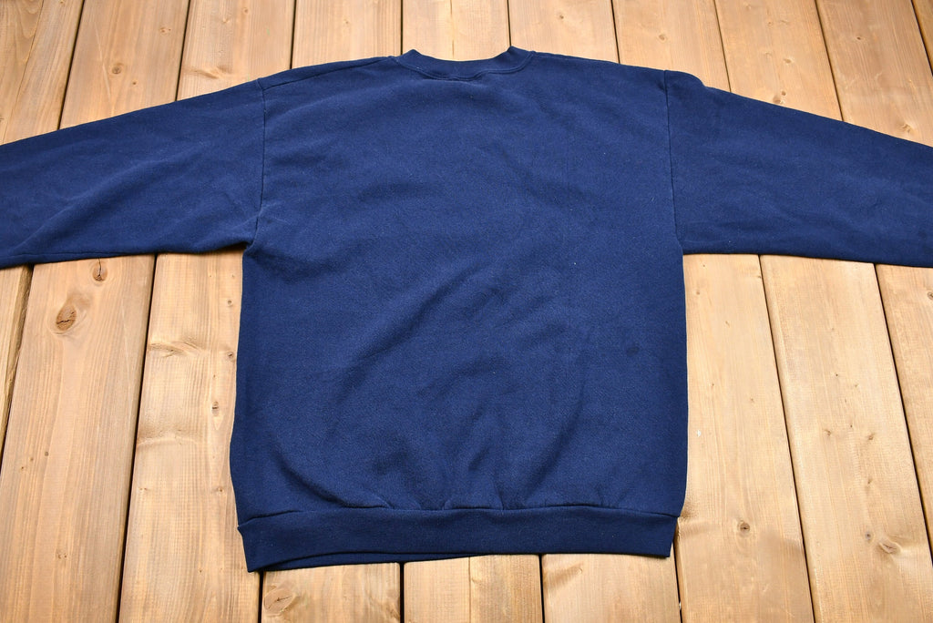 Vintage 1990s Embroidered Snowman Christmas Sweater , 90s Holiday Crewneck , Winter Wear , Festive Graphic , Frosty , Bunny