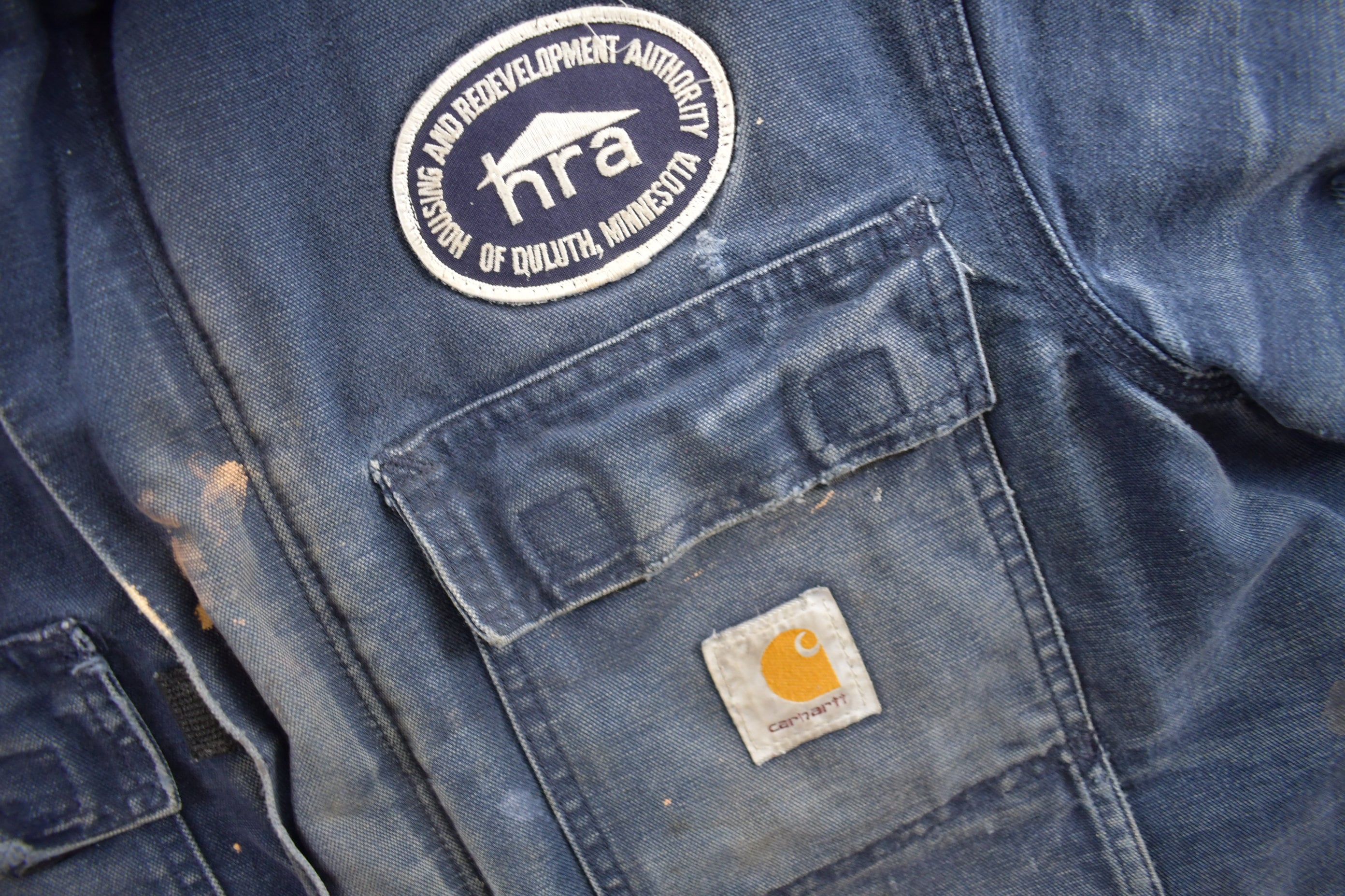 Vintage 1990s Traditional Carhartt Distressed Work Coat