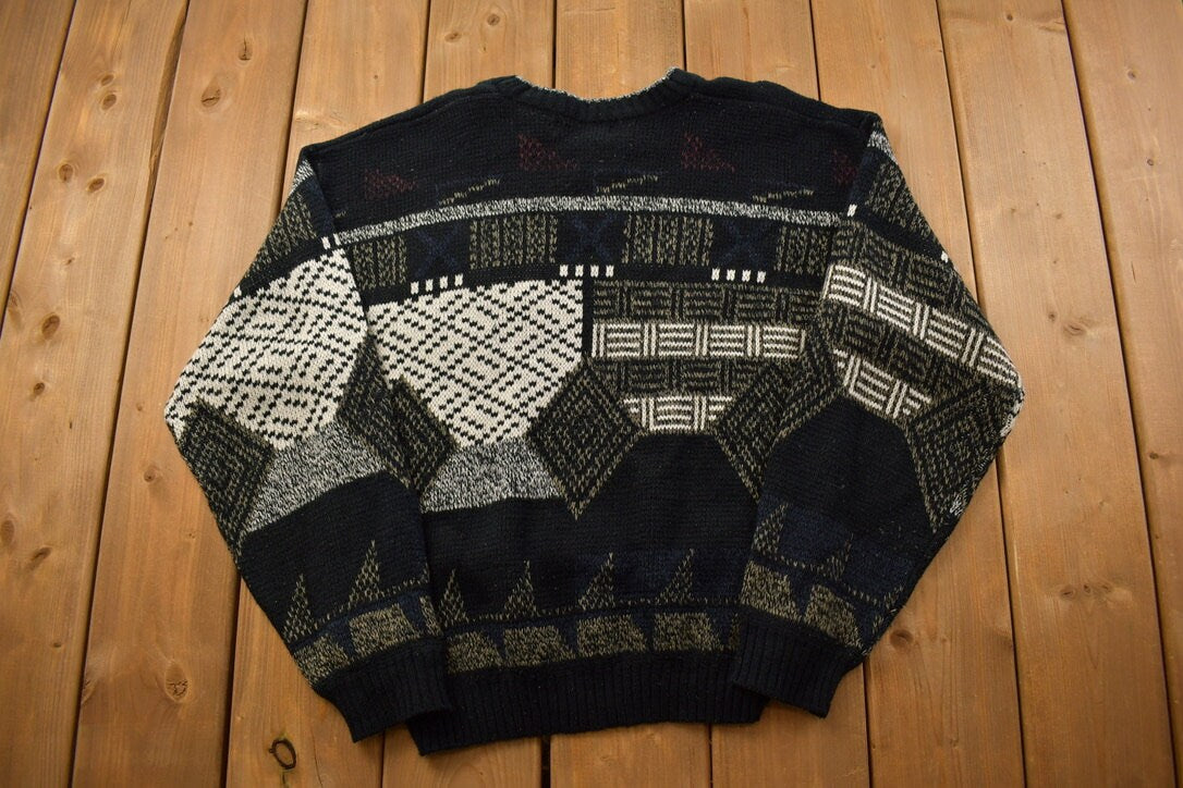 Vintage 1990s Expressions Knitted Crewneck Sweater