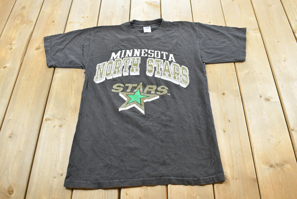 Vintage 1990s Logo 7Minnesota North Stars NHL Graphic T-Shirt Mens S / Single Stitch / NHL Hockey / 90s Streetwear / Sportswear