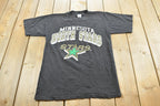 Vintage 1990s Logo 7Minnesota North Stars NHL Graphic T-Shirt Mens S / Single Stitch / NHL Hockey / 90s Streetwear / Sportswear