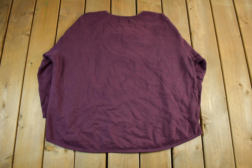 Vintage 1990s Cherokee Embroidered Floral Crewneck Sweatshirt Women's 2X