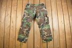 Vintage 2001 Army Woodland Camouflage Cargo Pants Size 26.5 - 29.5 - 27.5 x 29.5