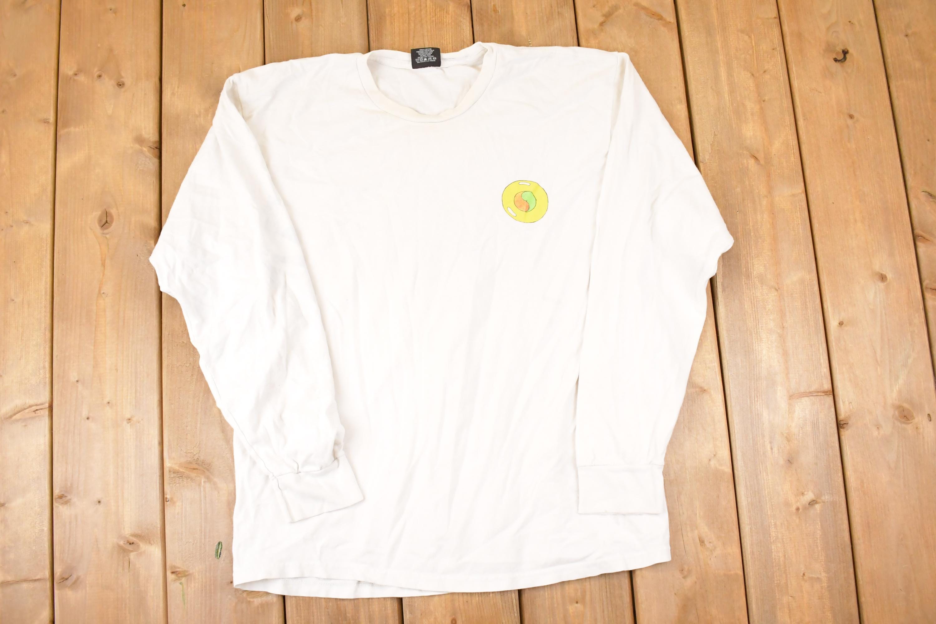 Vintage 1980s Stussy Laguna Beach California Graphic Print Surfing Shirt Men's L