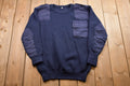 Vintage 1990s Knitted Utility Sweater / Vintage 90s Crewneck / Outdoor & Wilderness / Pullover Sweatshirt / Halten
