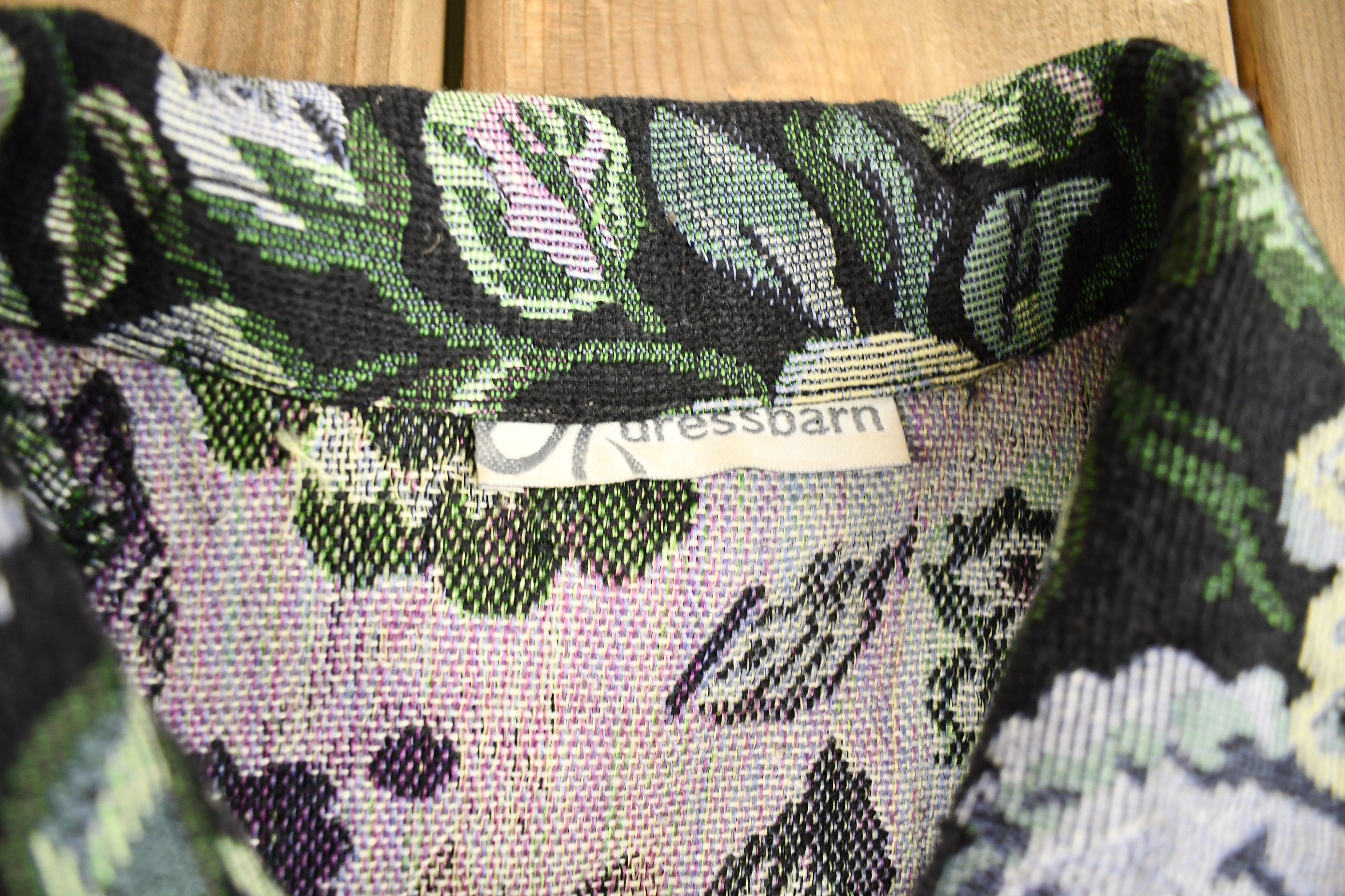 Vintage 1990s All Over Paisley Patchwork Zip Up Sweater