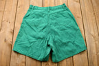 Vintage 1990s Green High Waist Denim Shorts