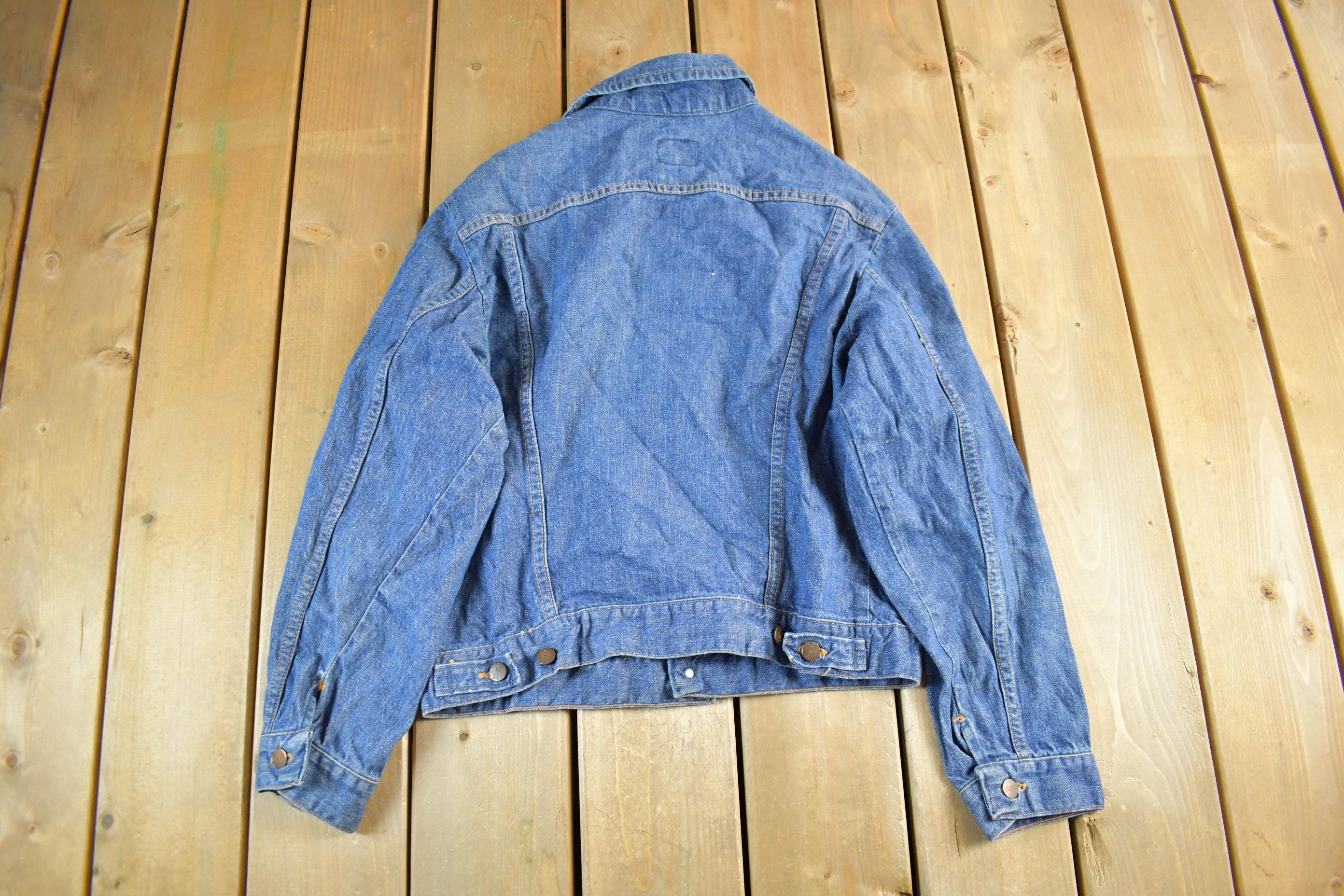 Vintage 1970s Maverick Denim Jean Trucker Jacket Men's S-M