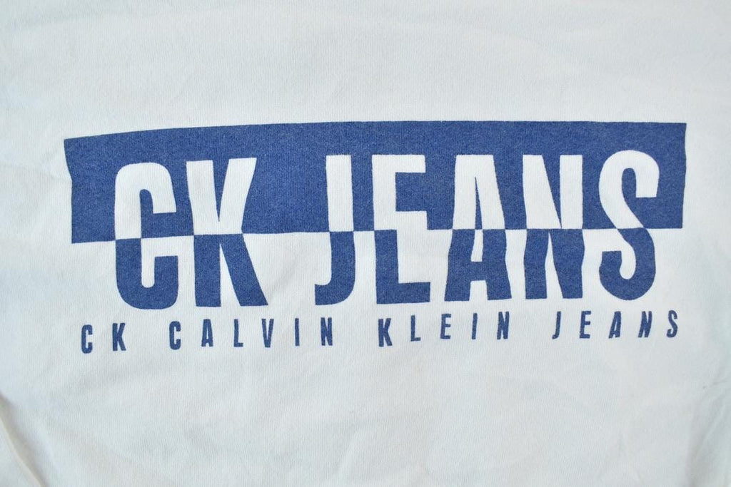 Vintage 1990s Calvin Klein Jeans Crew Neck Sweatshirt Made In USA