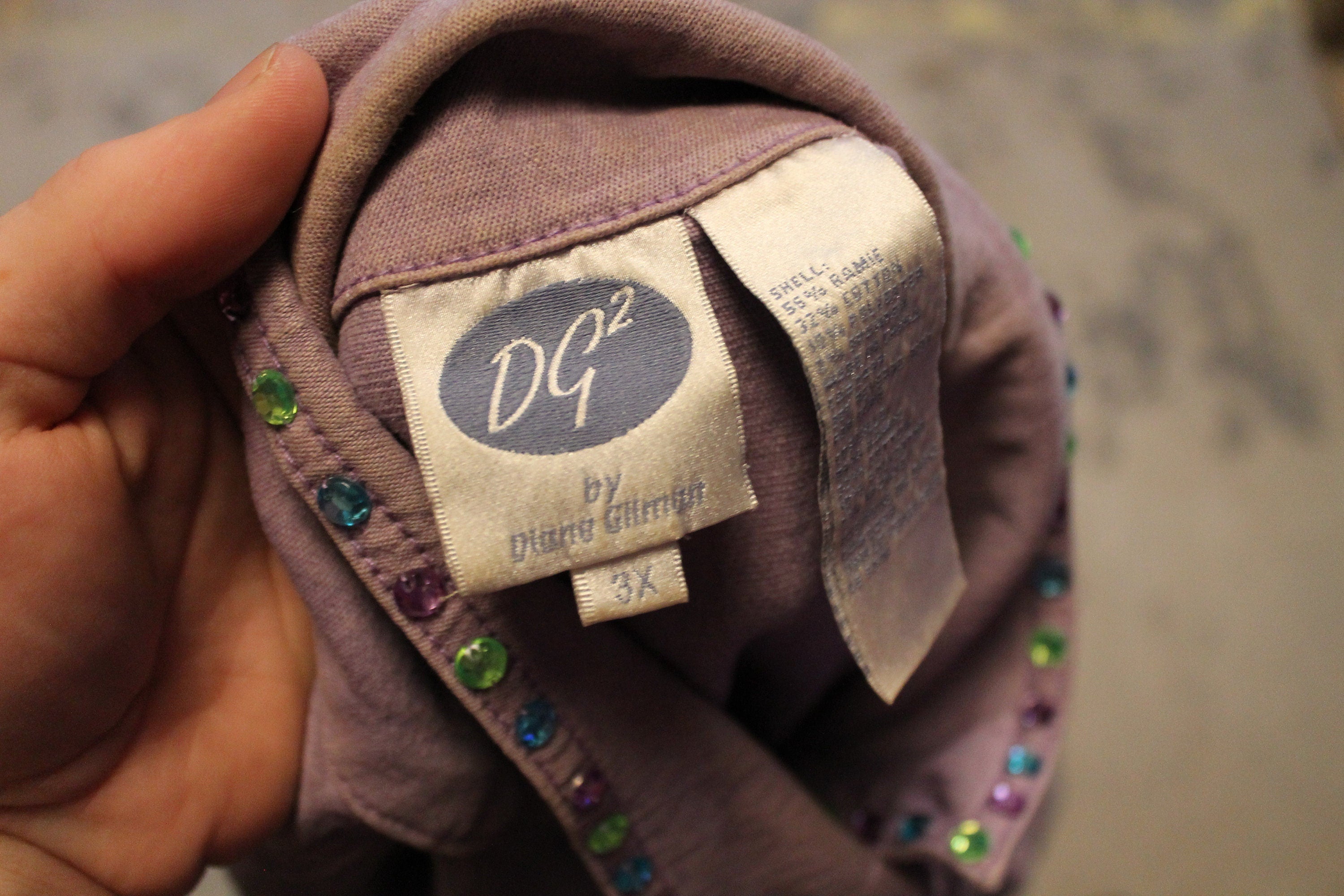Vintage 1990s Overdyed Purple Jean Jacket
