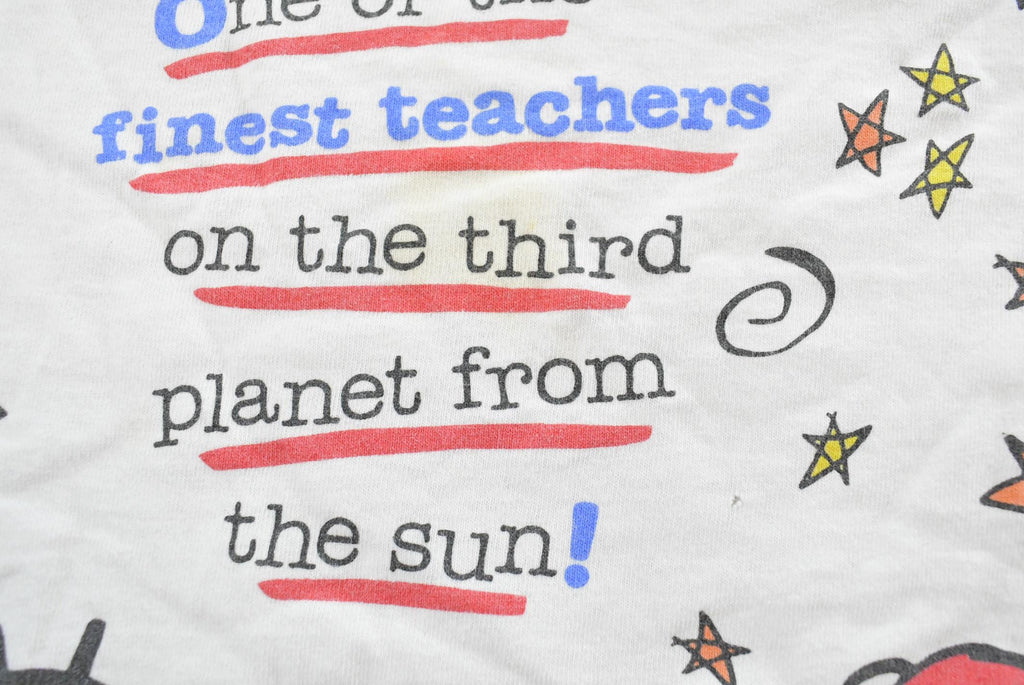 Vintage 1990s Finest Teacher Solar System Space T-Shirt Men's XL