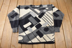 Vintage 1990s Joye Fun Geometric Knit Crewneck Sweater Size Women's M