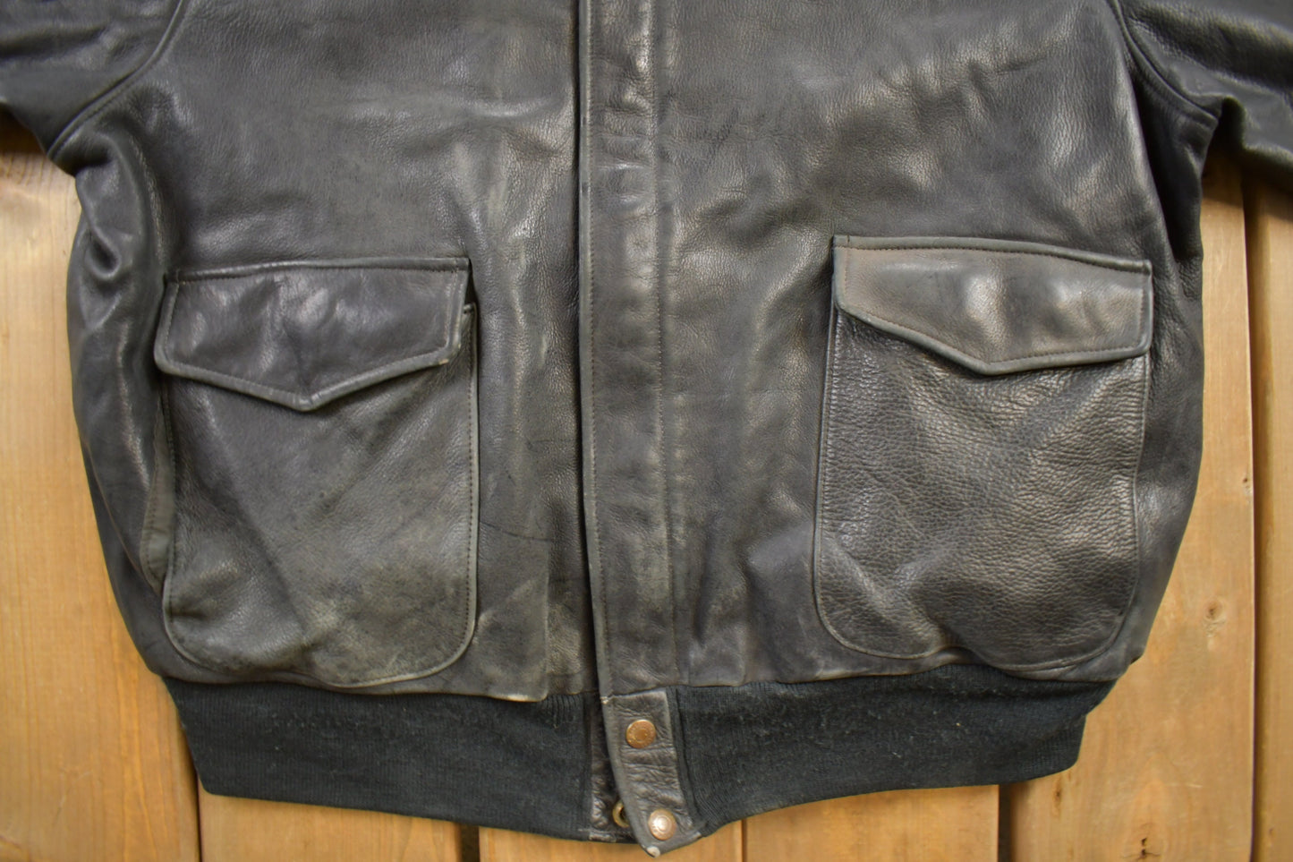 Vintage 1980s Original Leather Fine Leather Jacket / Fall Outerwear / Leather Coat / Distressed Leather / Streetwear Fashion /