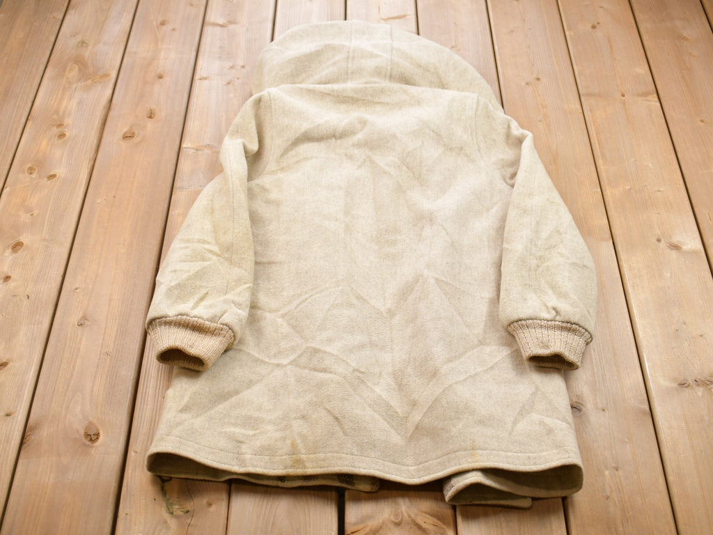 Vintage 1990s 100% Wool Hooded Jacket
