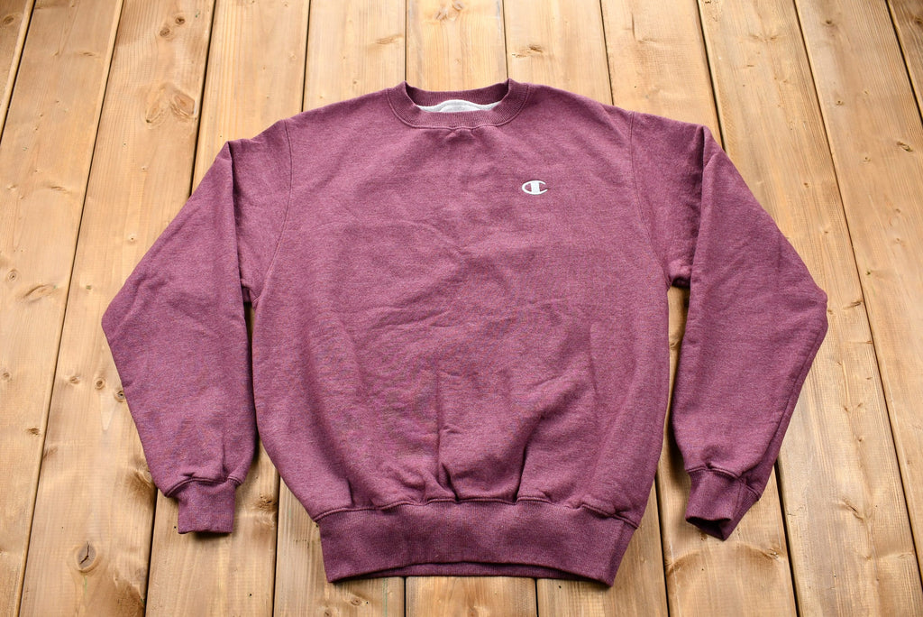 Vintage Blank Faded Burgundy Champion Pullover Crewneck