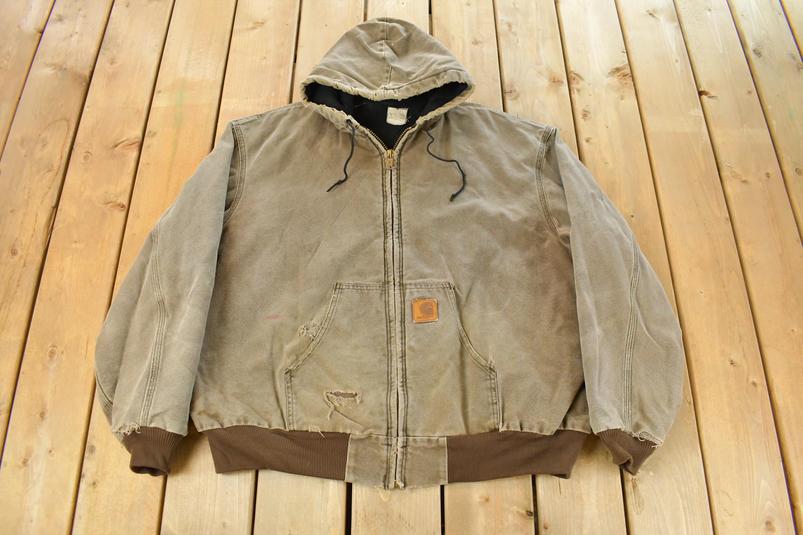 Vintage 1990s Carhartt Hooded Jacket Men's 2XL