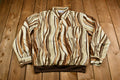 Vintage 1980s Pullover Abstract Graphic Collared Shirt