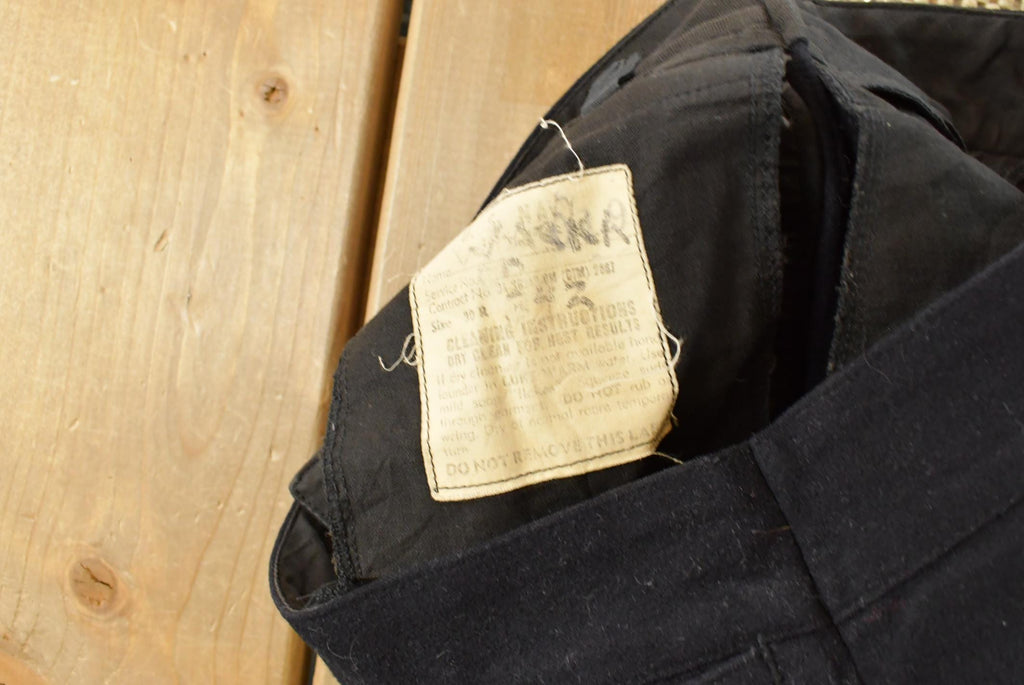 Vintage 1940s US Navy Bell Bottom Pants, Men's 28x28, Laced Fly