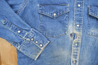 Vintage 1980s Carhartt Pearl Snap Denim Shirt