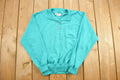 Vintage 1990s Diversity Sport Blank Green Collard Sweatshirt