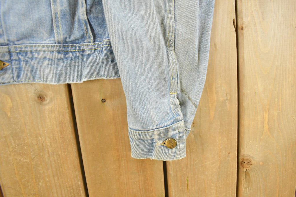 Vintage 1970s Lee Denim Jean Trucker Jacket Men's Small