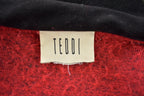 Vintage 1990s Button Up Red Fleece Sweater