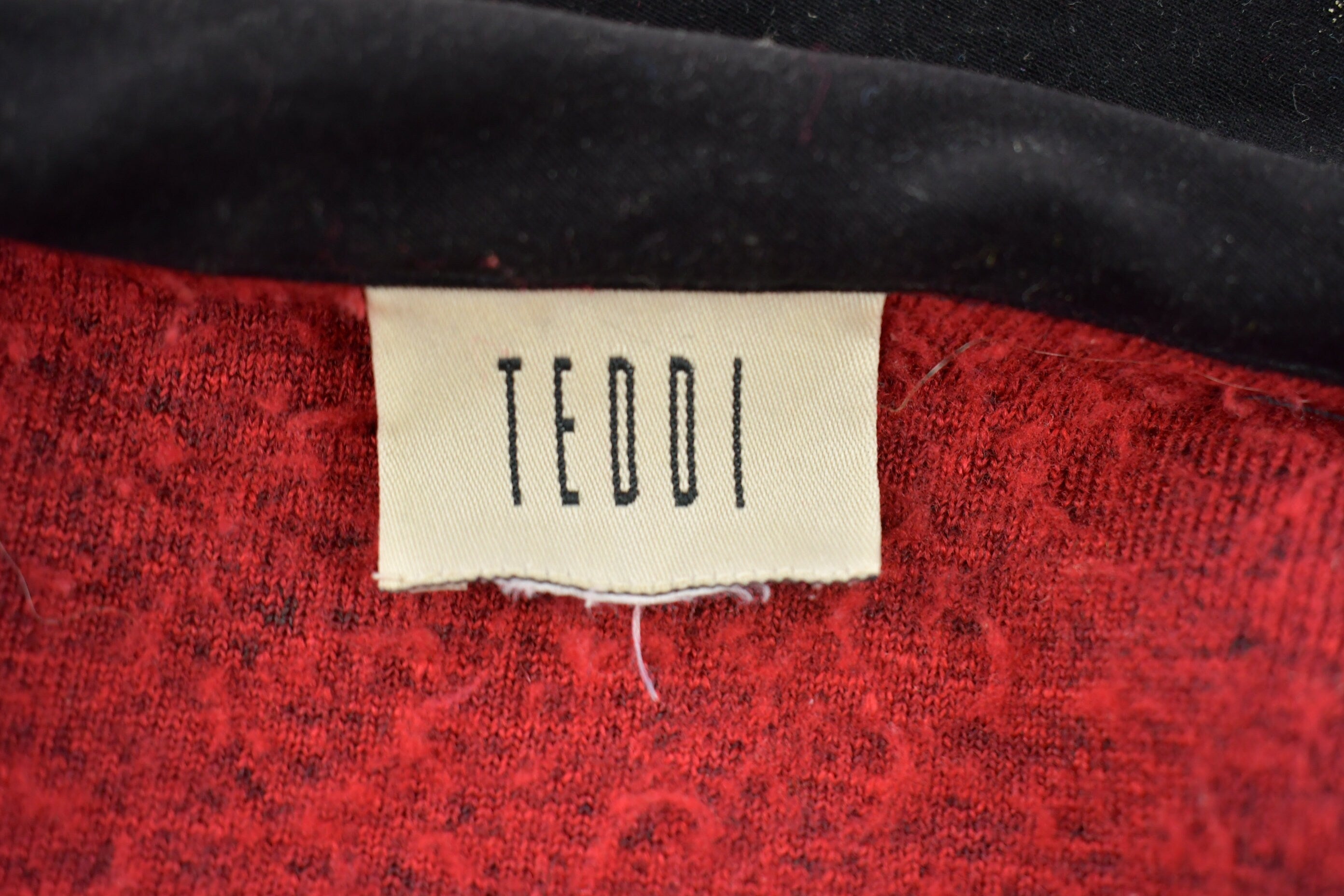 Vintage 1990s Button Up Red Fleece Sweater