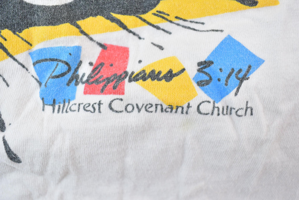 Vintage 1990s Hillcrest Covenant Church On Your mark Souvenir T-Shirt