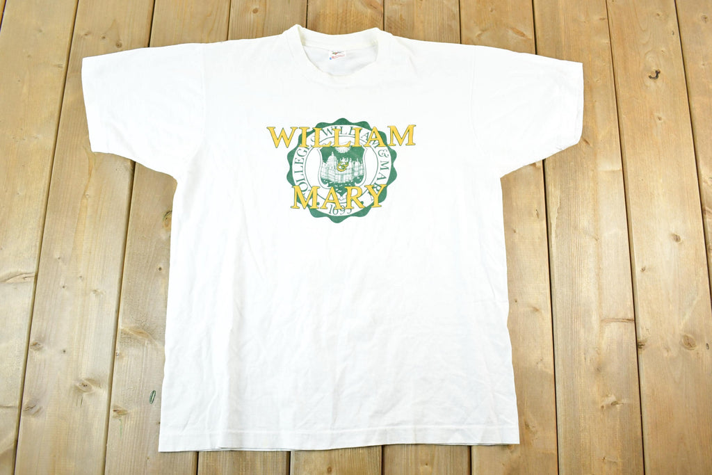Vintage 1990s William Mary College Collegiate T-Shirt Mens L