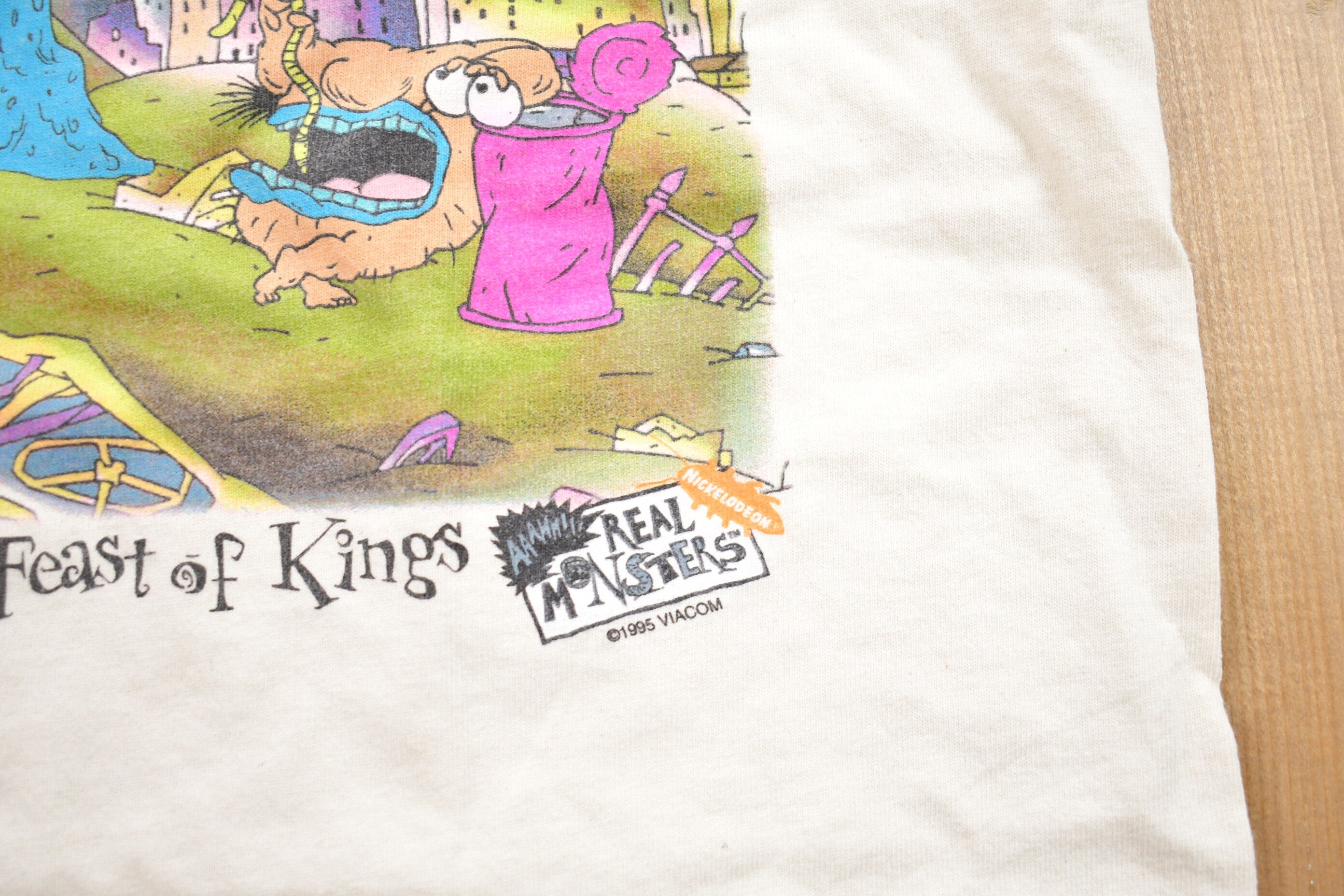 Vintage 1995 Garbage Monsters Garbage Day Graphic T-Shirt