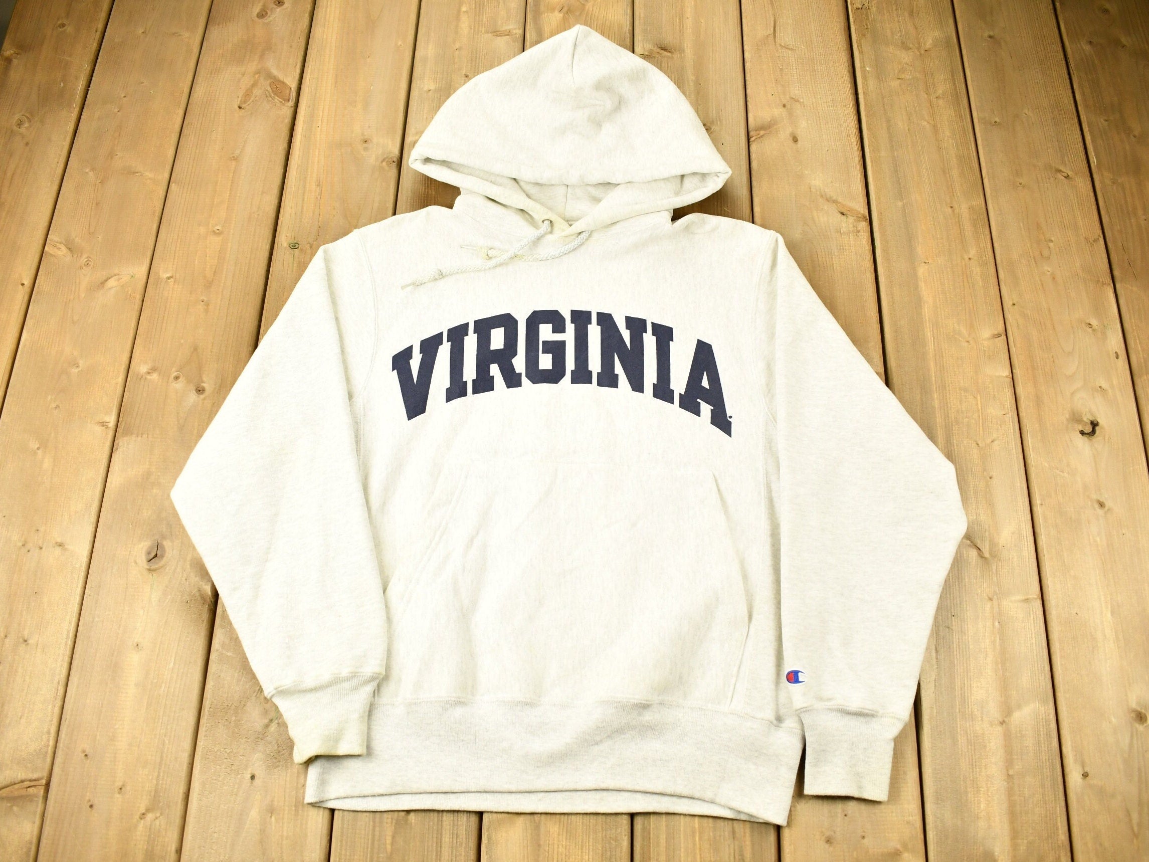 Vintage 1990s University of Virginia State Collegiate Champion Reverse Weave Hoodie