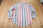 Vintage 1990s Alexander Julian Colours Button Up Striped Shirt