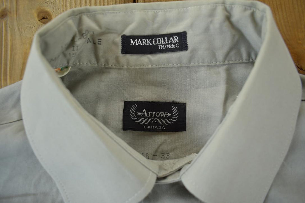 Vintage 1990s Arrow Grey Button Up Shirt