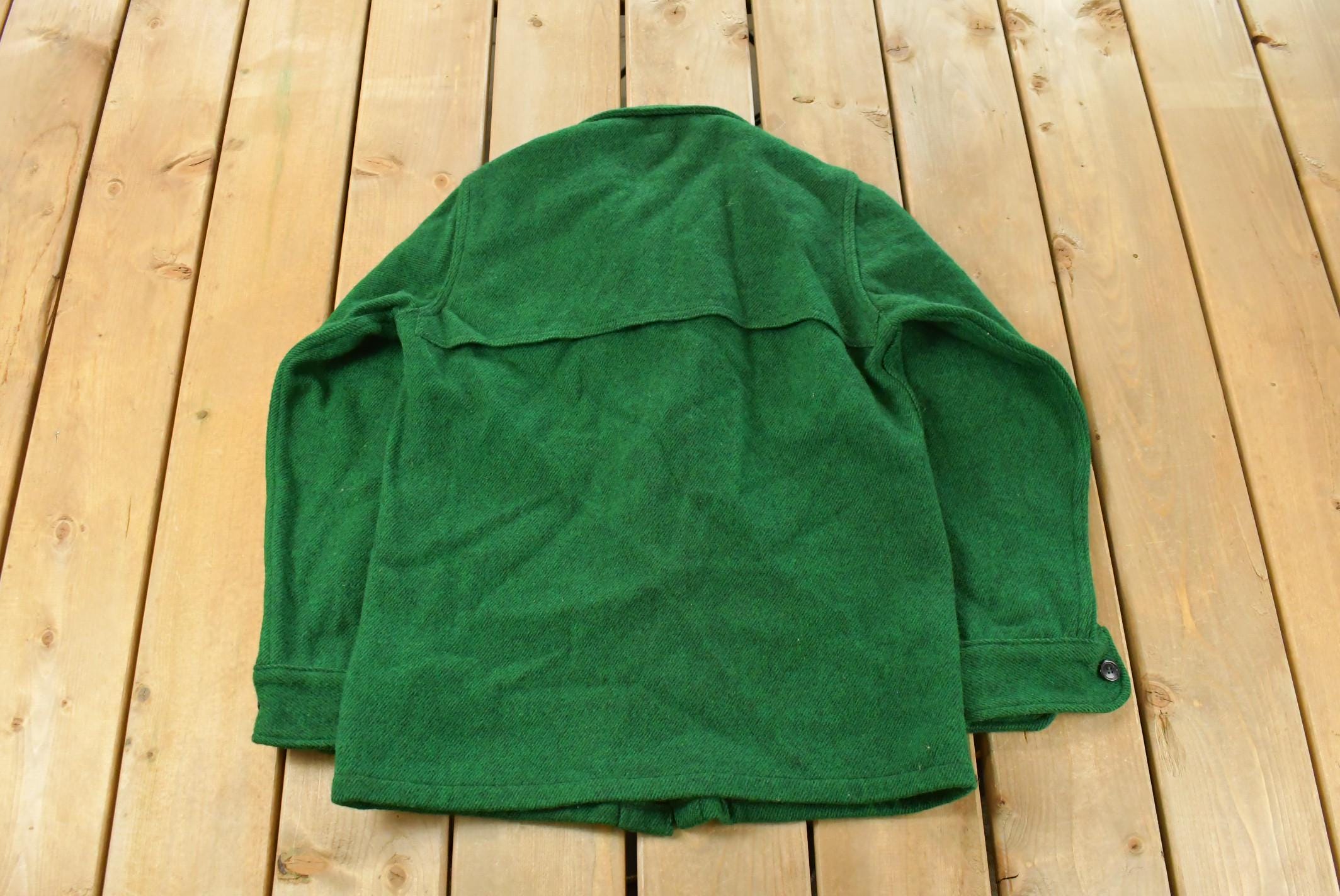 Vintage 1980s Woolrich Flannel Button Up Shirt Shacket Men's Small
