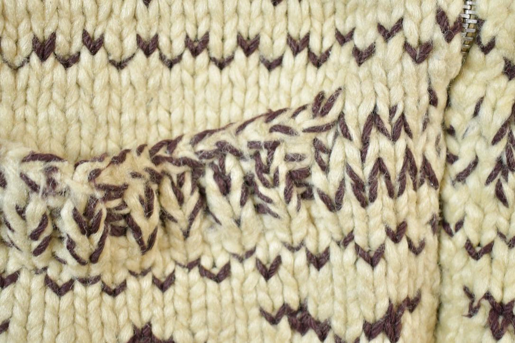 Vintage 1950s Hudson's Bay Point Coat Wool Knit