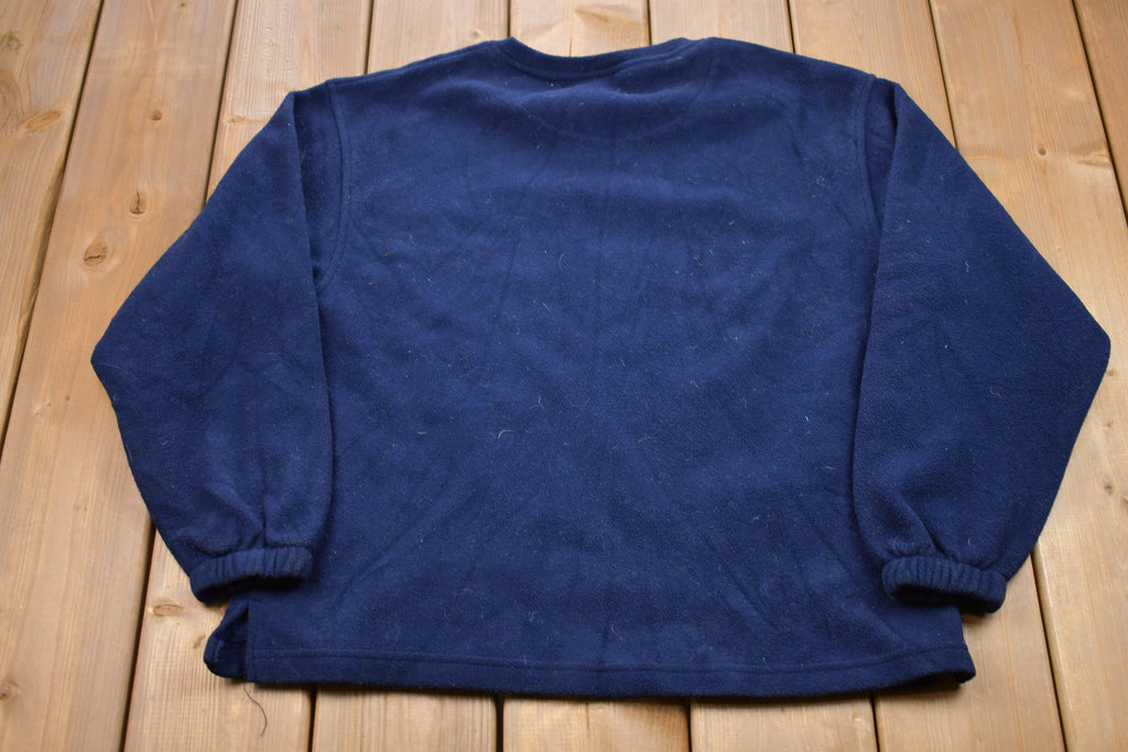 Vintage 1990s University Of Wisconsin Oshkosh Embroidered Fleece Sweater